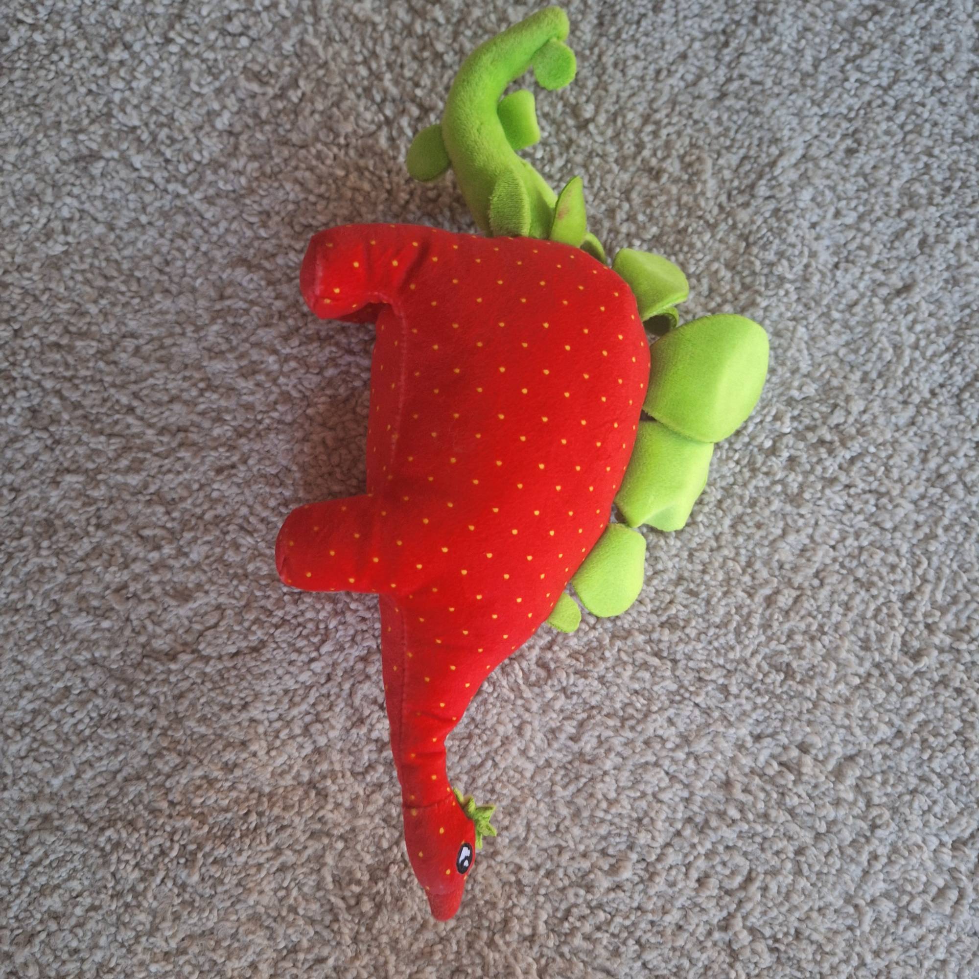 Peluche dinosaurio fresa